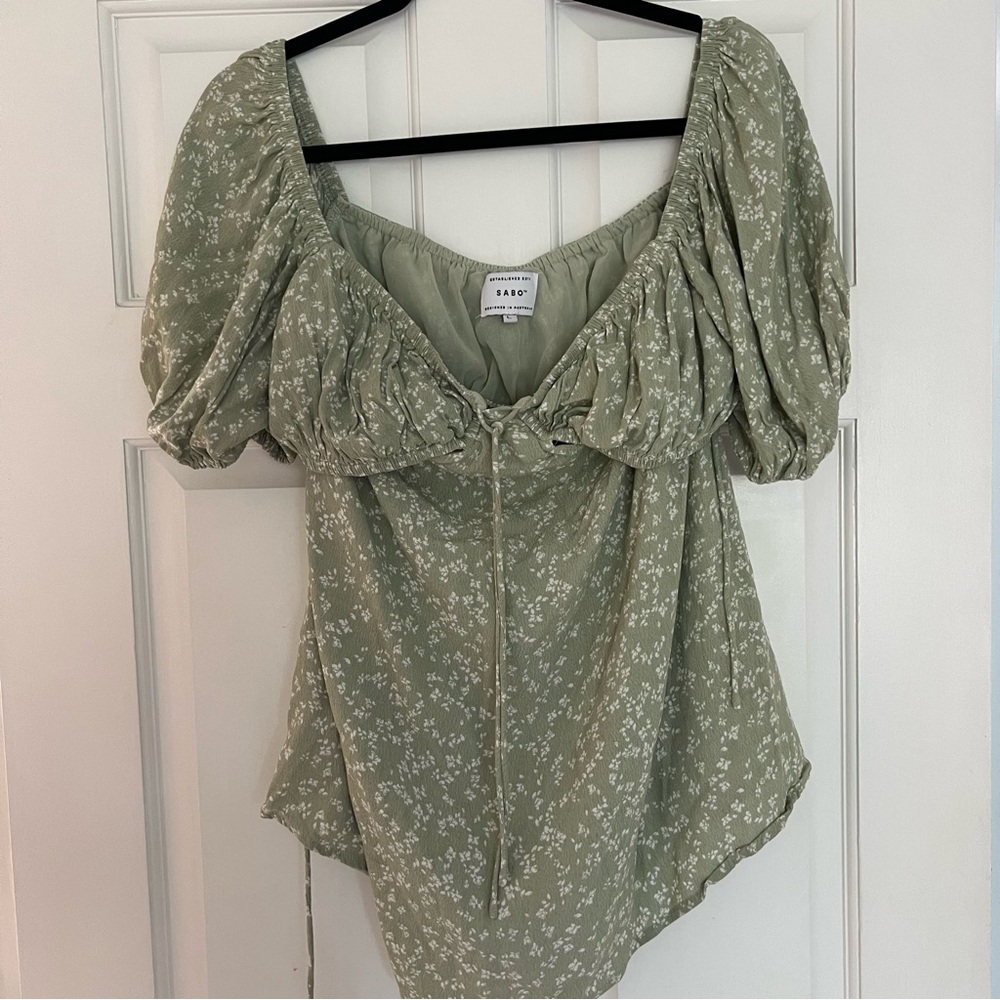 Sabo Skirt Sage Floral Dress